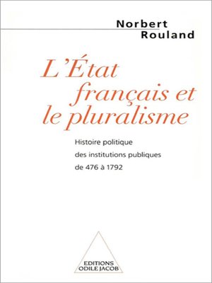 cover image of L' État français et le pluralisme